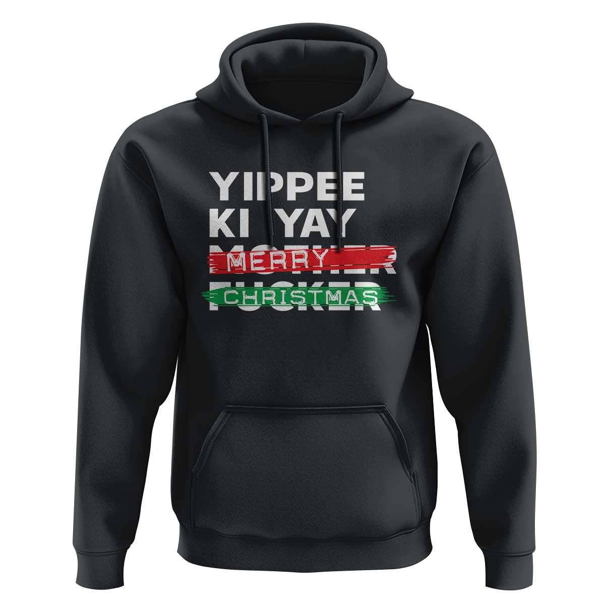 Funny Yippee Ki Yay Merry Christmas Hoodie Nakatomi Plaza Brushed