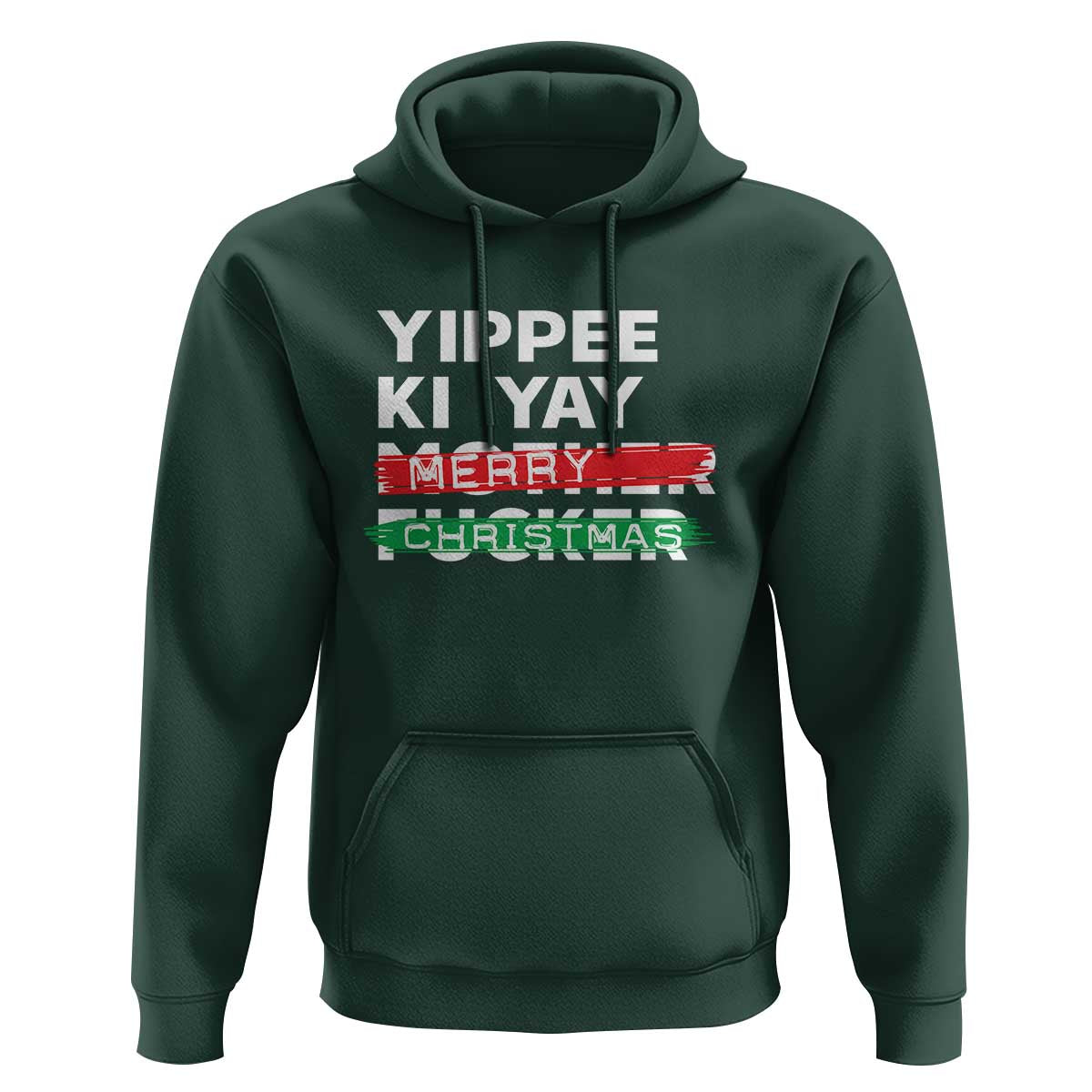 Funny Yippee Ki Yay Merry Christmas Hoodie Nakatomi Plaza Brushed