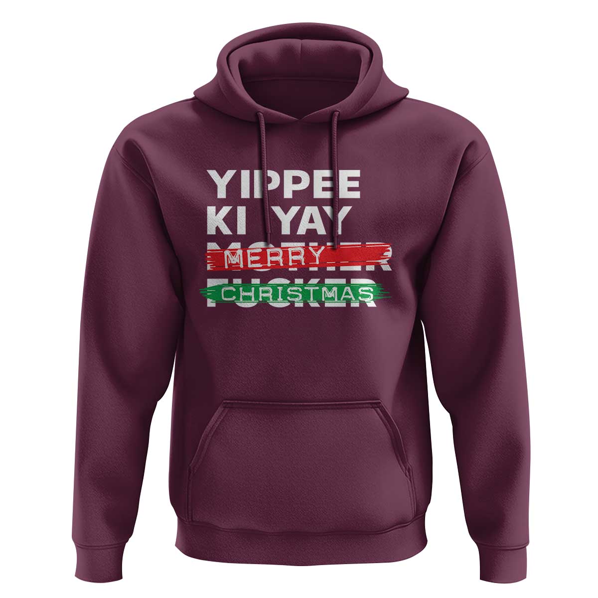 Funny Yippee Ki Yay Merry Christmas Hoodie Nakatomi Plaza Brushed