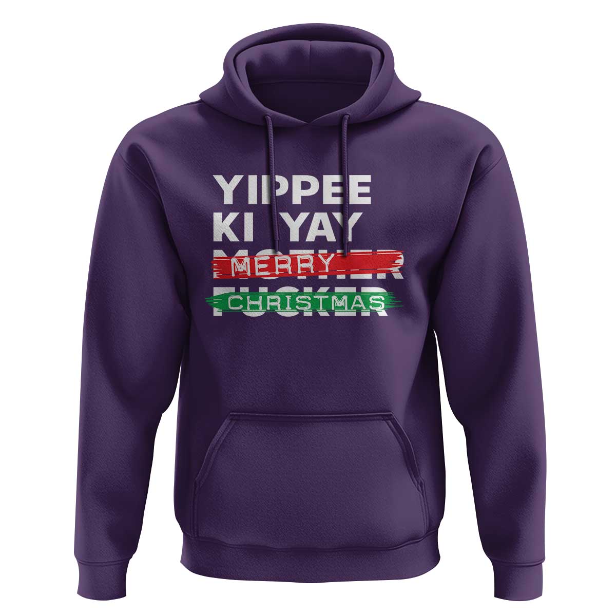 Funny Yippee Ki Yay Merry Christmas Hoodie Nakatomi Plaza Brushed