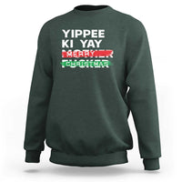 Funny Yippee Ki Yay Merry Christmas Sweatshirt Nakatomi Plaza Brushed - Wonder Print Shop