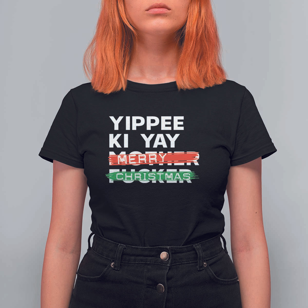 Funny Yippee Ki Yay Merry Christmas T Shirt For Women Nakatomi Plaza Brushed - Wonder Print Shop
