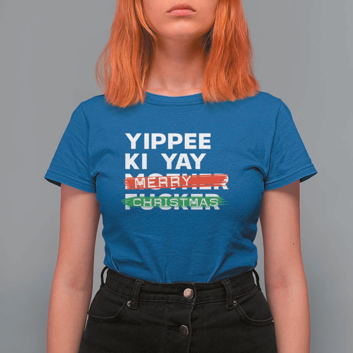 Funny Yippee Ki Yay Merry Christmas T Shirt For Women Nakatomi Plaza Brushed - Wonder Print Shop