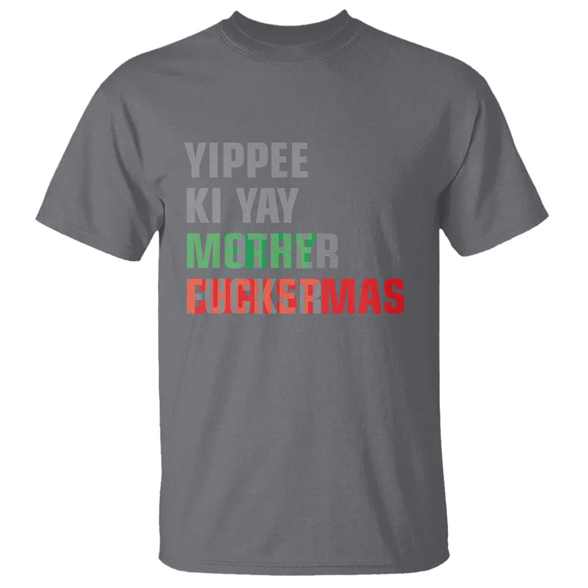 Funny Yippee Ki Yay Merry Christmas T Shirt Xmas Nakatomi Plaza Hiden Text - Wonder Print Shop