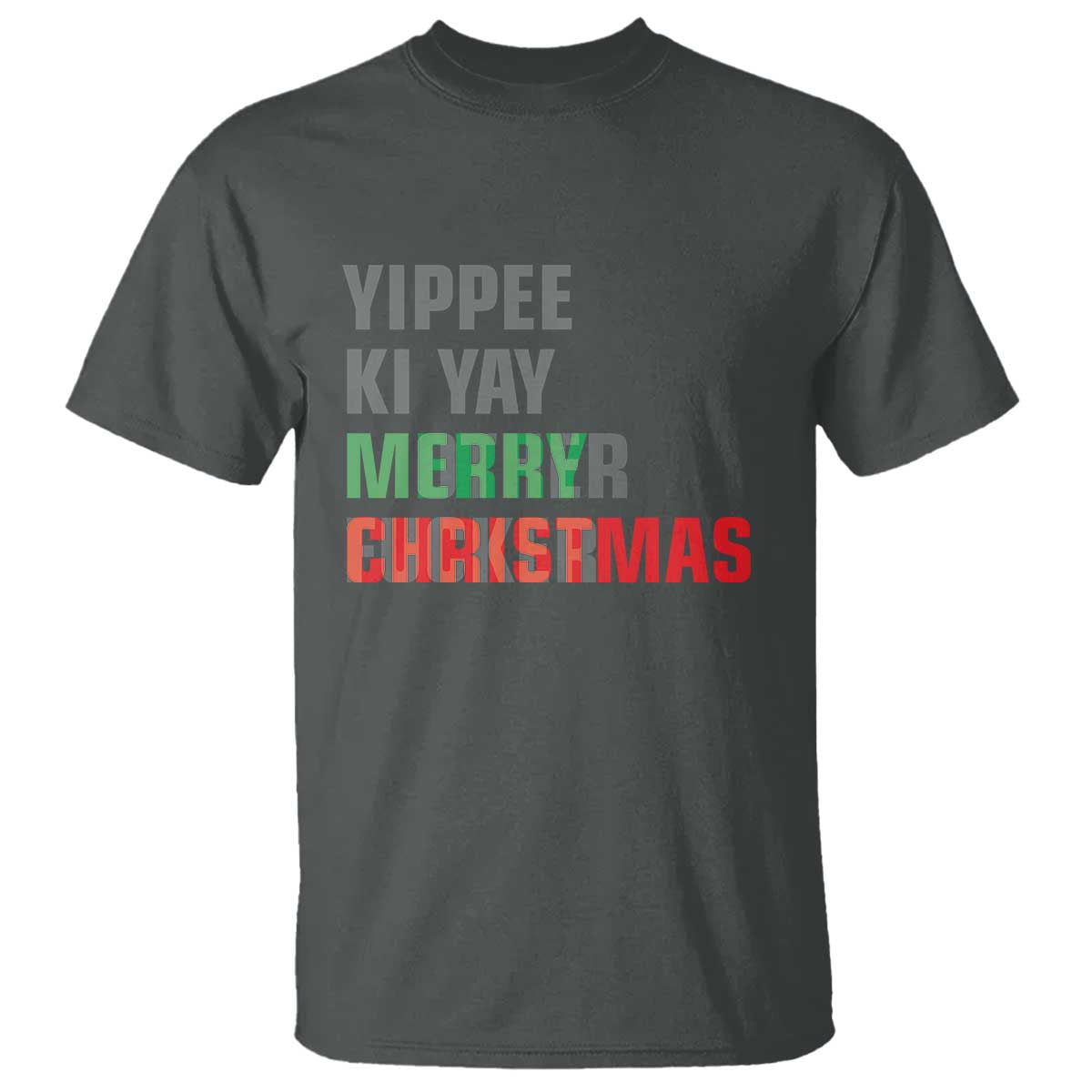Funny Yippee Ki Yay Merry Christmas T Shirt Xmas Nakatomi Plaza Hiden Text - Wonder Print Shop