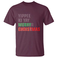 Funny Yippee Ki Yay Merry Christmas T Shirt Xmas Nakatomi Plaza Hiden Text - Wonder Print Shop