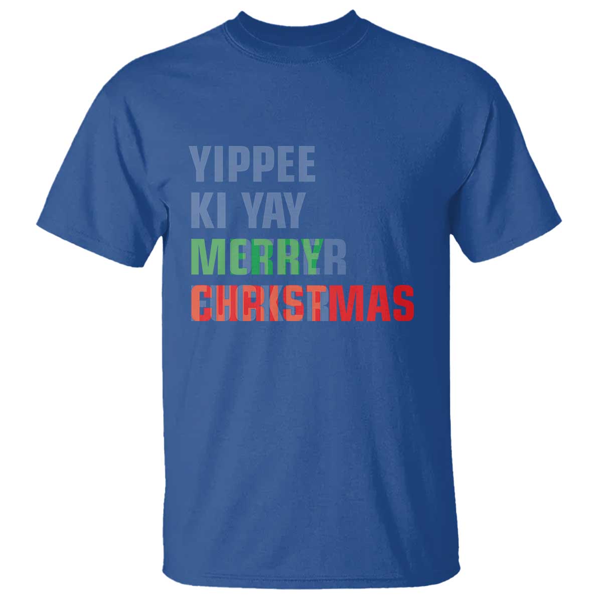 Funny Yippee Ki Yay Merry Christmas T Shirt Xmas Nakatomi Plaza Hiden Text - Wonder Print Shop