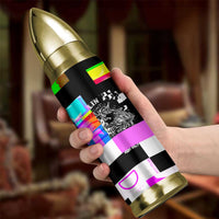 Funny Cowboy Raccoon Rollin Into 2026 Bullet Tumbler New Year Dumpster Fire 2026 Rodeo - Wonder Print Shop