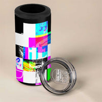 Funny Cowboy Raccoon Rollin Into 2026 4 in 1 Can Cooler Tumbler New Year Dumpster Fire 2026 Rodeo - Wonder Print Shop