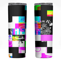 Funny Cowboy Raccoon Rollin Into 2026 Skinny Tumbler New Year Dumpster Fire 2026 Rodeo - Wonder Print Shop
