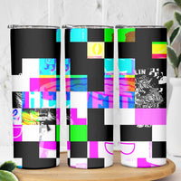 Funny Cowboy Raccoon Rollin Into 2026 Skinny Tumbler New Year Dumpster Fire 2026 Rodeo - Wonder Print Shop