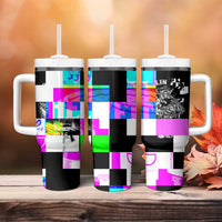 Funny Cowboy Raccoon Rollin Into 2026 Tumbler With Handle New Year Dumpster Fire 2026 Rodeo - Wonder Print Shop