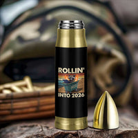 Funny Raccoon Rollin Into 2026 Bullet Tumbler New Year Dumpster Fire - Wonder Print Shop