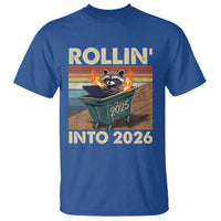 Funny Raccoon Rollin Into 2026 T Shirt New Year Dumpster Fire - Wonder Print Shop