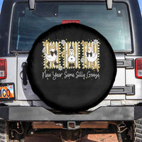 Funny New Year Same Silly Goose Spare Tire Cover New Year Eve Goose Squad Faux Glitter - Wonder Print Shop