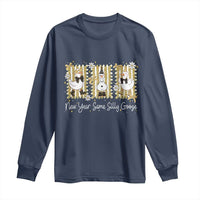 Funny New Year Same Silly Goose Long Sleeve Shirt New Year Eve Goose Squad Faux Glitter - Wonder Print Shop