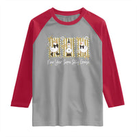 Funny New Year Same Silly Goose Raglan Shirt New Year Eve Goose Squad Faux Glitter - Wonder Print Shop