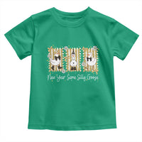 Funny New Year Same Silly Goose Toddler T Shirt New Year Eve Goose Squad Faux Glitter - Wonder Print Shop