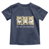 Funny New Year Same Silly Goose Toddler T Shirt New Year Eve Goose Squad Faux Glitter - Wonder Print Shop