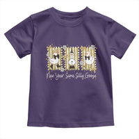 Funny New Year Same Silly Goose Toddler T Shirt New Year Eve Goose Squad Faux Glitter - Wonder Print Shop
