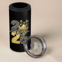 Happy New Year 2026 4 in 1 Can Cooler Tumbler Hello 2026 Disco Ball Coquette Bow Faux Glitter - Wonder Print Shop