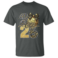 Happy New Year 2026 T Shirt Hello 2026 Disco Ball Coquette Bow Faux Glitter - Wonder Print Shop