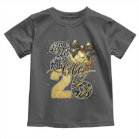 Happy New Year 2026 Toddler T Shirt Hello 2026 Disco Ball Coquette Bow Faux Glitter - Wonder Print Shop