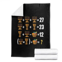 Funny 67 Kwanzaa Math Throw Blanket Six Seven Meme Kinara Candles African American Christmas - Wonder Print Shop