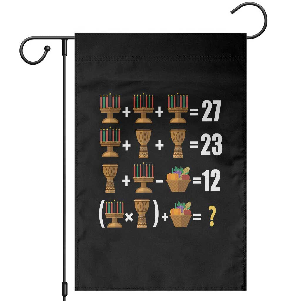 Funny 67 Kwanzaa Math Garden Flag Six Seven Meme Kinara Candles African American Christmas - Wonder Print Shop
