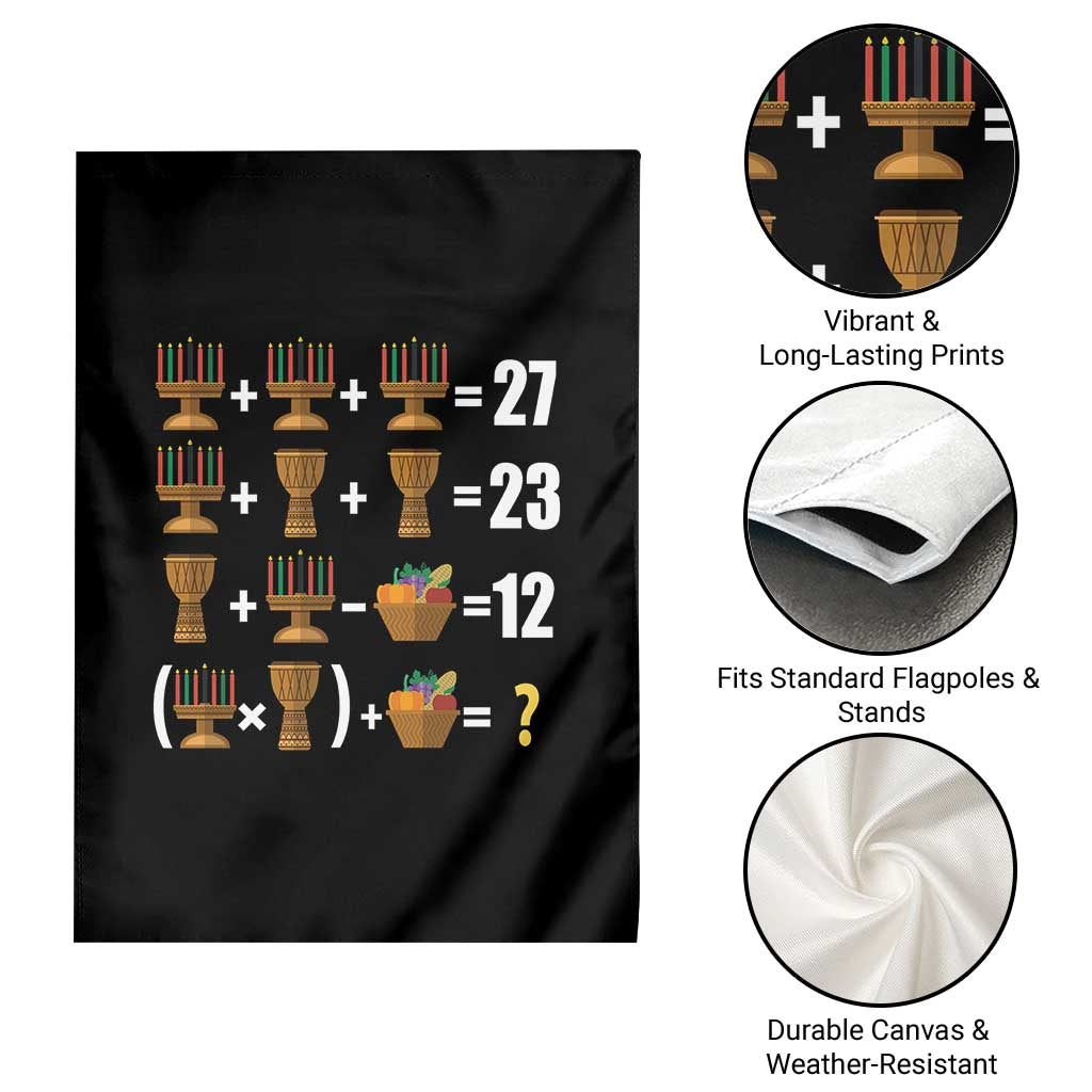 Funny 67 Kwanzaa Math Garden Flag Six Seven Meme Kinara Candles African American Christmas - Wonder Print Shop