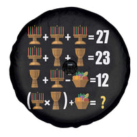 Funny 67 Kwanzaa Math Spare Tire Cover Six Seven Meme Kinara Candles African American Christmas - Wonder Print Shop