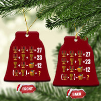 Funny 67 Kwanzaa Math Ceramic Ornament Six Seven Meme Kinara Candles African American Christmas - Wonder Print Shop