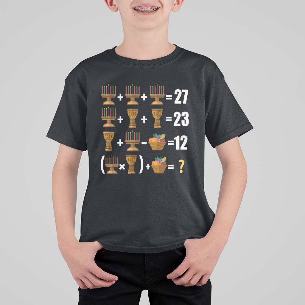 Funny 67 Kwanzaa Math T Shirt For Kid Six Seven Meme Kinara Candles African American Christmas - Wonder Print Shop