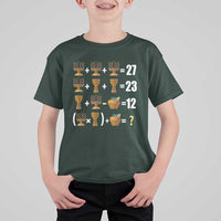 Funny 67 Kwanzaa Math T Shirt For Kid Six Seven Meme Kinara Candles African American Christmas - Wonder Print Shop