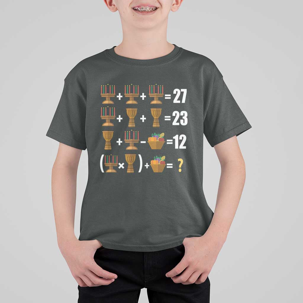 Funny 67 Kwanzaa Math T Shirt For Kid Six Seven Meme Kinara Candles African American Christmas - Wonder Print Shop