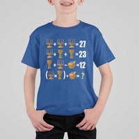 Funny 67 Kwanzaa Math T Shirt For Kid Six Seven Meme Kinara Candles African American Christmas - Wonder Print Shop