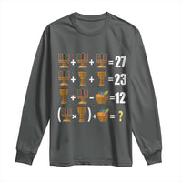 Funny 67 Kwanzaa Math Long Sleeve Shirt Six Seven Meme Kinara Candles African American Christmas - Wonder Print Shop