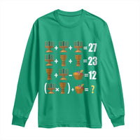 Funny 67 Kwanzaa Math Long Sleeve Shirt Six Seven Meme Kinara Candles African American Christmas - Wonder Print Shop