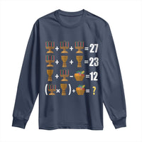 Funny 67 Kwanzaa Math Long Sleeve Shirt Six Seven Meme Kinara Candles African American Christmas - Wonder Print Shop
