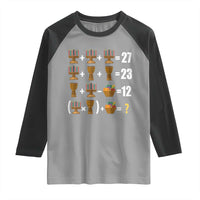Funny 67 Kwanzaa Math Raglan Shirt Six Seven Meme Kinara Candles African American Christmas - Wonder Print Shop