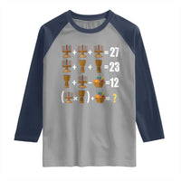 Funny 67 Kwanzaa Math Raglan Shirt Six Seven Meme Kinara Candles African American Christmas - Wonder Print Shop