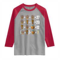 Funny 67 Kwanzaa Math Raglan Shirt Six Seven Meme Kinara Candles African American Christmas - Wonder Print Shop