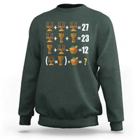 Funny 67 Kwanzaa Math Sweatshirt Six Seven Meme Kinara Candles African American Christmas - Wonder Print Shop