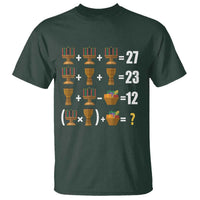 Funny 67 Kwanzaa Math T Shirt Six Seven Meme Kinara Candles African American Christmas - Wonder Print Shop