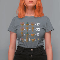 Funny 67 Kwanzaa Math T Shirt For Women Six Seven Meme Kinara Candles African American Christmas - Wonder Print Shop
