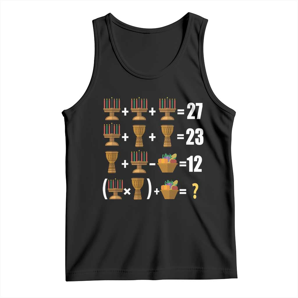 Funny 67 Kwanzaa Math Tank Top Six Seven Meme Kinara Candles African American Christmas - Wonder Print Shop