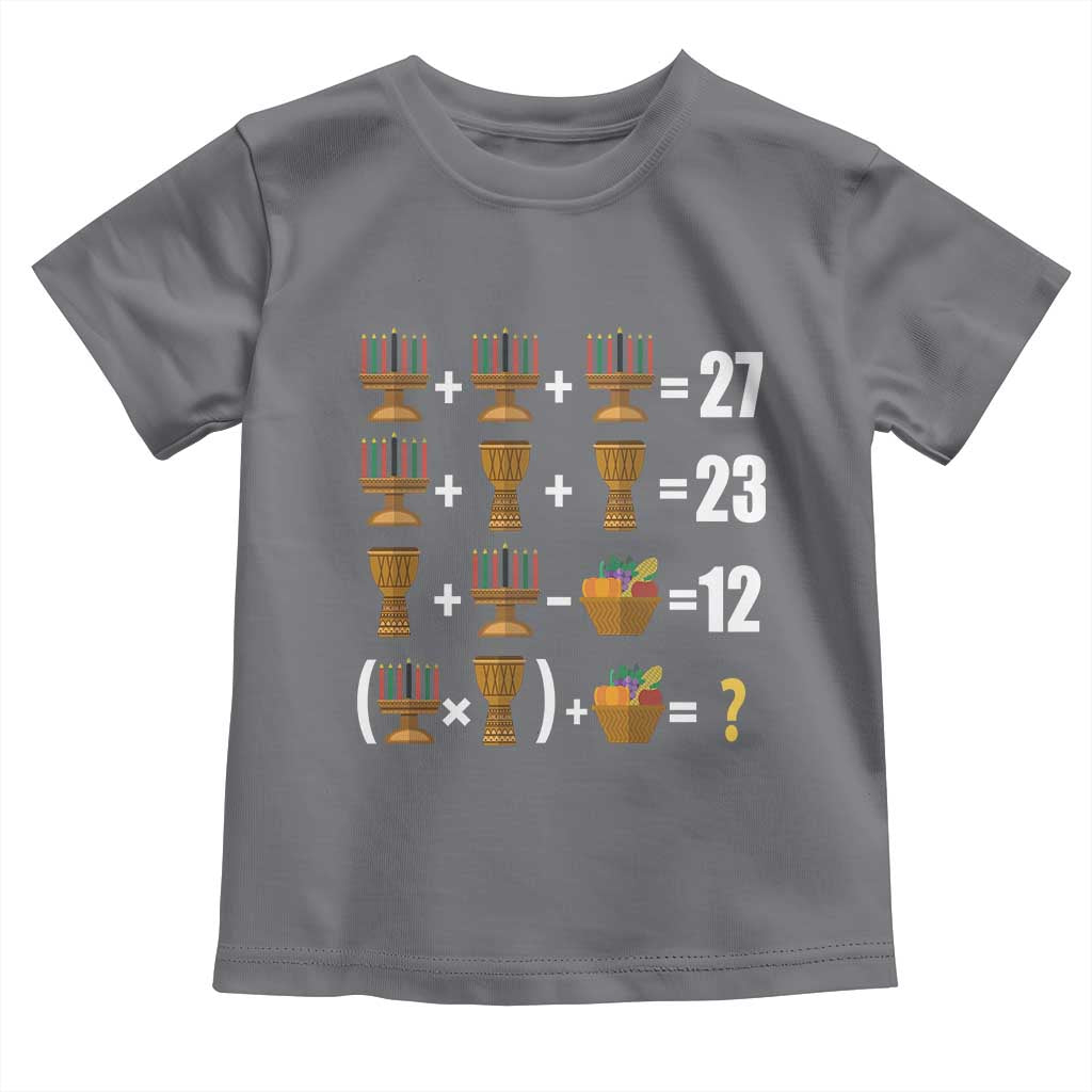 Funny 67 Kwanzaa Math Toddler T Shirt Six Seven Meme Kinara Candles African American Christmas - Wonder Print Shop