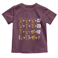 Funny 67 Kwanzaa Math Toddler T Shirt Six Seven Meme Kinara Candles African American Christmas - Wonder Print Shop