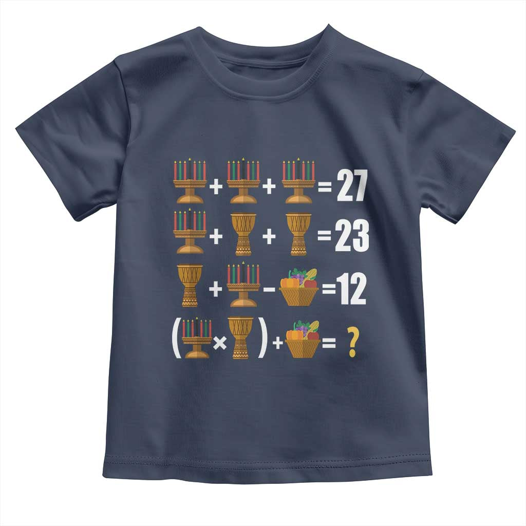Funny 67 Kwanzaa Math Toddler T Shirt Six Seven Meme Kinara Candles African American Christmas - Wonder Print Shop