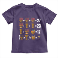 Funny 67 Kwanzaa Math Toddler T Shirt Six Seven Meme Kinara Candles African American Christmas - Wonder Print Shop
